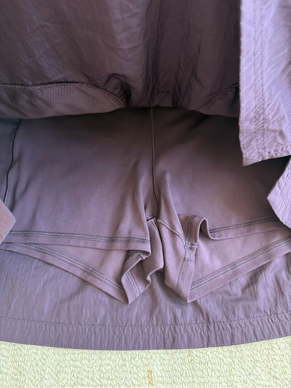 Offline by Aerie Hiker Mini Skort Purple Athletic Skirt Shorts & Pockets - L